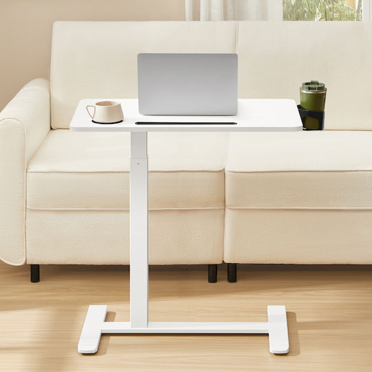 Computer Office Desk with Adjustable Height 70x40x65cm White