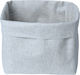 Kommerzielle Tischdekoration Zubehör Brotkorb zum Servieren 14x15x14cm Grau 85% Baumwolle/15% Leinen Dafne Design 2 Stück