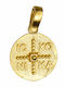 Pendant Kids Charm Double Sided with Chain Constantine Coin from 14K Gold 52UK7634-P