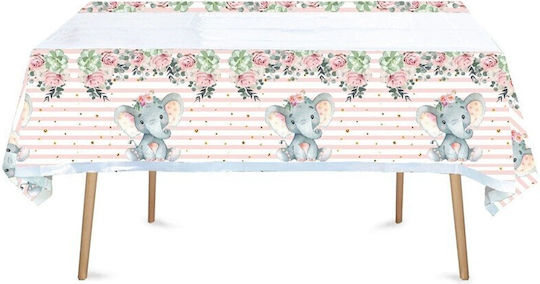 Husă De Masă Alista Home Din Plastic Cu Imprimeu Elefant 180 X 108 Cm Roz