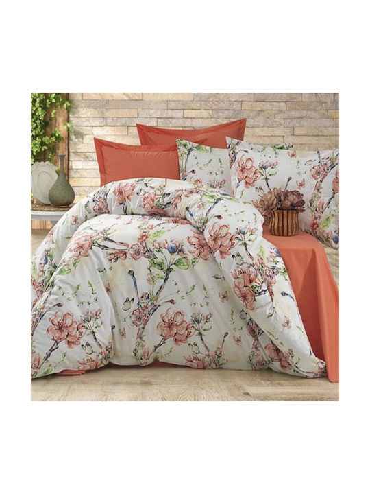 MayHome Σετ Μαξιλαροθήκες με Φάσα Floral 50x70εκ.