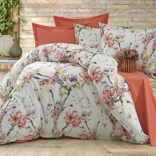 MayHome Σετ Μαξιλαροθήκες με Φάσα Floral 50x70εκ.