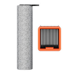 Set 1 X Drehbare Mopfbürste + 1 X Hepa-Filter Kompatibel Uwant D600 Vertikaler Staubsauger Grau