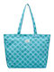 Honey Stoff Damen Schulter Tasche Türkis