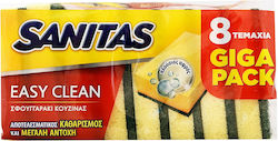 Sanitas Easy Clean Σφουγγαρακι Κουζινας 8τεμ