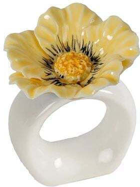 Paparouna Napkin Ring Porcelain Beige 2 Pieces