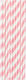 Set 25 Strohhalme Alista Home Papier 20 Cm Gestreiftes Muster Weiß Pink
