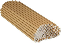 Set 100 Straws Alista Home Paper 20 Cm Solid Color Kraft