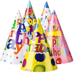 Set 6 Happy Birthday Hats Alista Home Various Designs Party Birthday Theme Multicolor