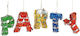 Mini Pinata De Petrecere Set Accesorii De Petrecere 5 Piese Din Hârtie Creponată Carton Pinata De Petrecere 61 X 43 X 8 Cm Multicolor