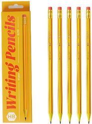 Set 12 Black Pencils Alista Home Hb School Eraser Orange-red Model 19 Cm