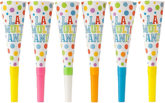 Set 6 Blowouts Alista Home Happy Birthday Collection 20 Cm Cardboard Multicolor