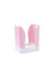 Expandable Trash Bin Alista Home Plastic Adjustable Foldable Versatile Kitchen Bathroom Office Universal Bin 21x25x17 Cm Pink White