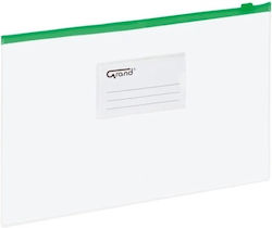 A5 Snap Closure Green Document Holder 200 Sheet Capacity