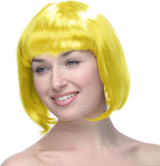 Perucă Cosplay Alista Home Tuns Bob Cu Breton Carnaval Petreceri Tematice Halloween Mărime Unică Galbenă