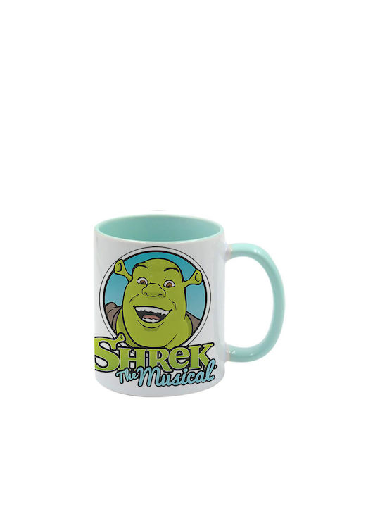 Shrek Tasse Grün Minze Griff Innen