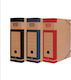 Typotrust Paper File Box with Rubber Band 33x10x25cm Red
