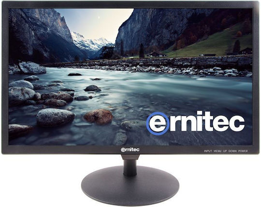 Ernitec Monitor Συστημάτων CCTV Μαύρο 70-24124-POE