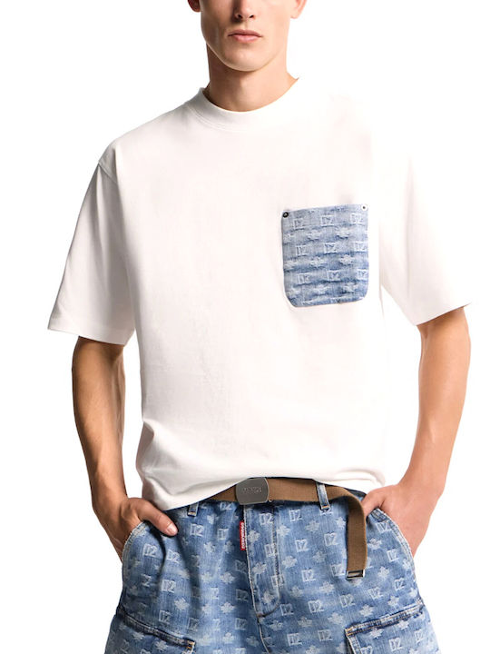 Dsquared2 T-Shirt White-Blue