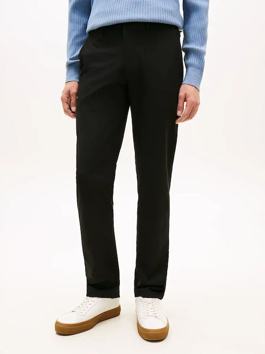 Chino Trousers in Straight Leg Black
