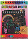 Alista Home Caiet De Desen Scratch-Off Diy Magic Scratch 12 Foi Creion Din Lemn Curcubeu Carduri Negre 14 X 10 Cm Roșu