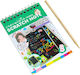 Carnet De Desen Scratch Alista Home Diy Magic Scratch 12 Foi Creion Din Lemn Curcubeu Cărți Negre 14 2 X 9 8 Cm Verzi