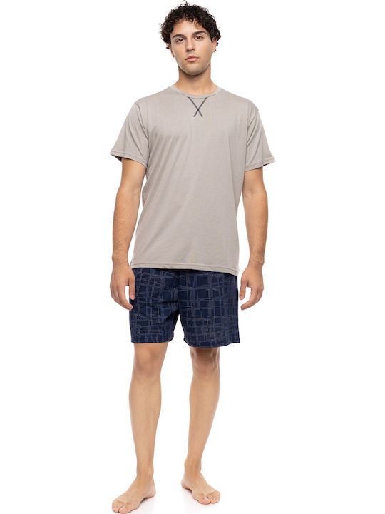 Ulisse Sommer Herrenpyjama Sand