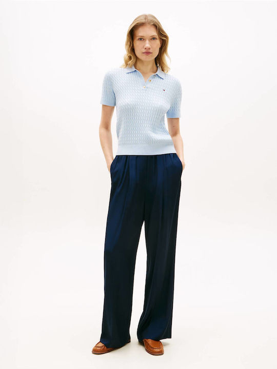 Tommy Hilfiger Women's Chino Trousers in Loose Fit Navy