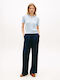 Women's Chino Trousers in Loose Fit Navy