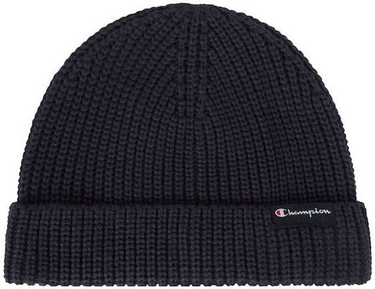 Beanie Unisex Knitted Skoufos in Navy Blue Colour