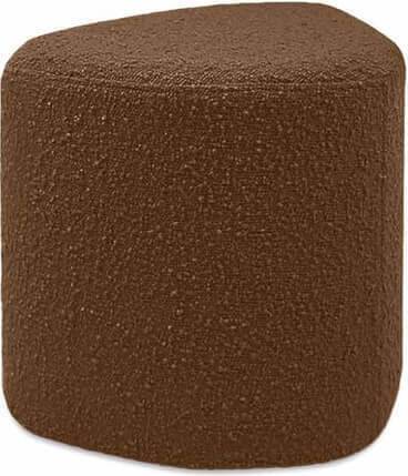 Тапицирана Табуретка за Хол с Плат Bouclé Coco Marron