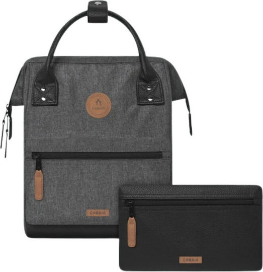 Cabaia Gray Fabric Backpack Sack Voyage Luxembourg