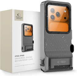 Tech-Protect Ipx8 Pro Universelle Handyhülle Wasserdichtes Gehäuse Grau Schwarz 5906302353149