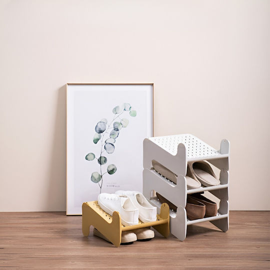 Alista Home Bază Din Plastic Pentru Depozitarea Pantofilor Albă 26x24.8x16cm