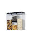 Alista Home Set 4 Bucăți Vaze Cereale cu Capac Plastic Transparent 1500ml 4 Bucăți