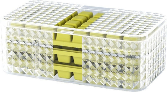 Alista Home Eiswürfelformen und -tabletts Kunststoff mit Deckel Grüne 125000 3 Stücke