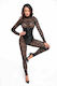Noir Handmade Enigma Lace Catsuit Underbust Bodice