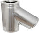 Branch 135 Degree Double Wall Chimney Pipe Stainless Steel Φ130-φ180 Aisi 304 Ba Inoxshell