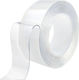 Bandă Dublă Adezivă Alista Home Transparentă Impermeabilă Reutilizabilă Tehnologie Nano 50mm X 1mm X 1m Fără Reziduuri