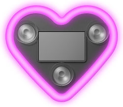 Ambient Car Light Alista Home Heart Model Solar Usb Charging Battery Display 9.7 X 8.4 X 1.6 Cm Pink Ambient Car Light Alista Home Heart Model Solar Usb Charging Battery Display 9.7 X 8.4 X 1.6 Cm Pink