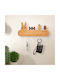 Alista Home Agățătoare Chei De Perete Din Lemn 5 Compartimente 13.5x22cm