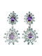 Natural Amethyst Zircon Earrings Certificate