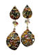 Long Sapphire Earrings Fancy Certificate