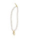 925 Necklace Natural Pearls White Topazes Swan Beautiful