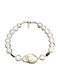 Elegantes 925 Silber Armband Natürliche Amethyst Perlen