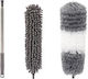 Mop De Curățare Cu Microfibre Alista Home Set 2 Capete Detasabile Mop Cu Microfibre Cu Mâner Extensibil Eva Ambalat În Husă Cu Fermoar Gri