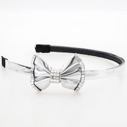 Statement Metallic Headband Disco Bow Shine & S...