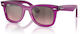 Ray Ban Τετράγωνα Παιδικά Γυαλιά Ηλίου με Polarized Φακό Μωβ