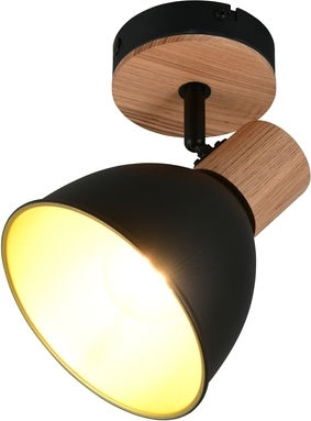 Trio Lighting Едно Таванно Спот В Черен Цвят