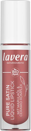 Lavera Υγρό Κραγιόν Satin Nude Petal 4ml
